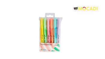 Highlighters Pastel pk of 6