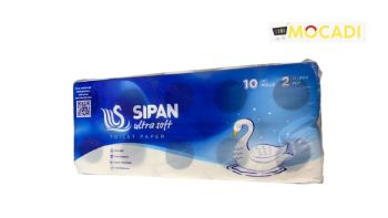 Sipan Toilet Paper 10 Rolls 2 Ply
